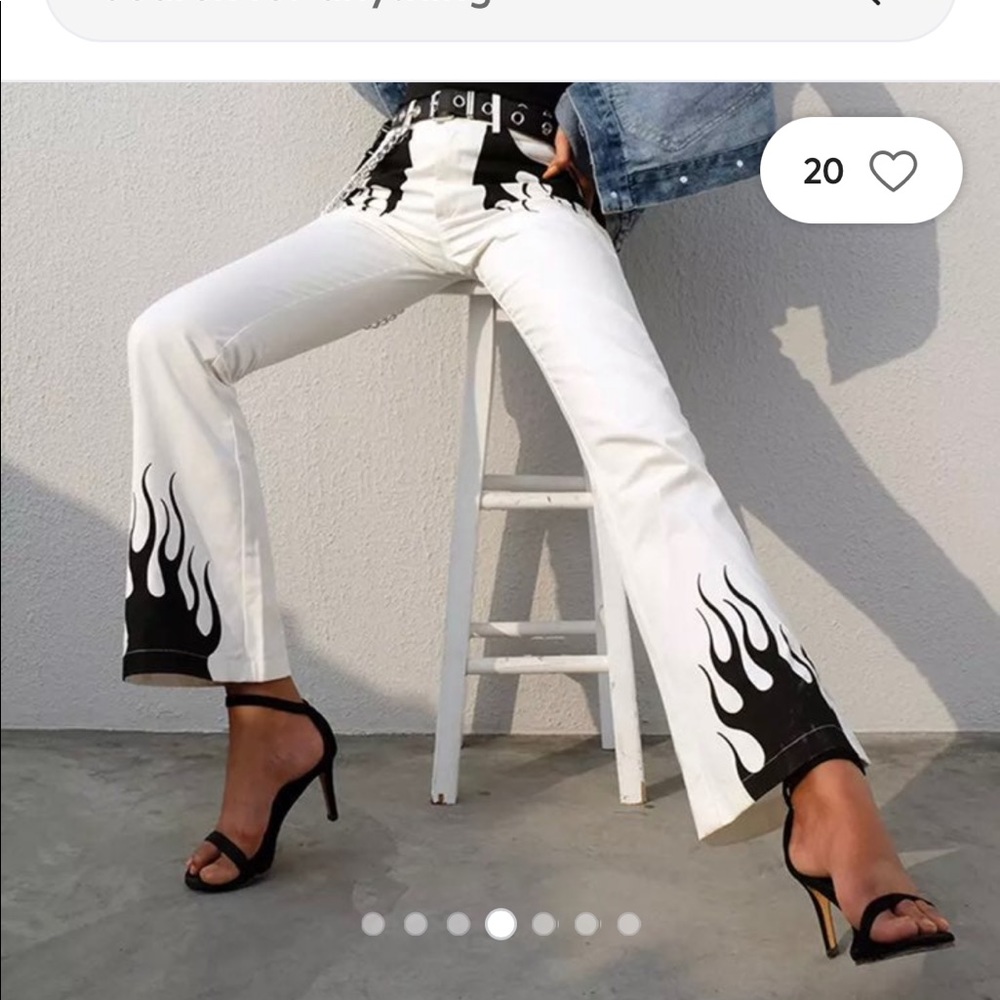I am Gia flame pants